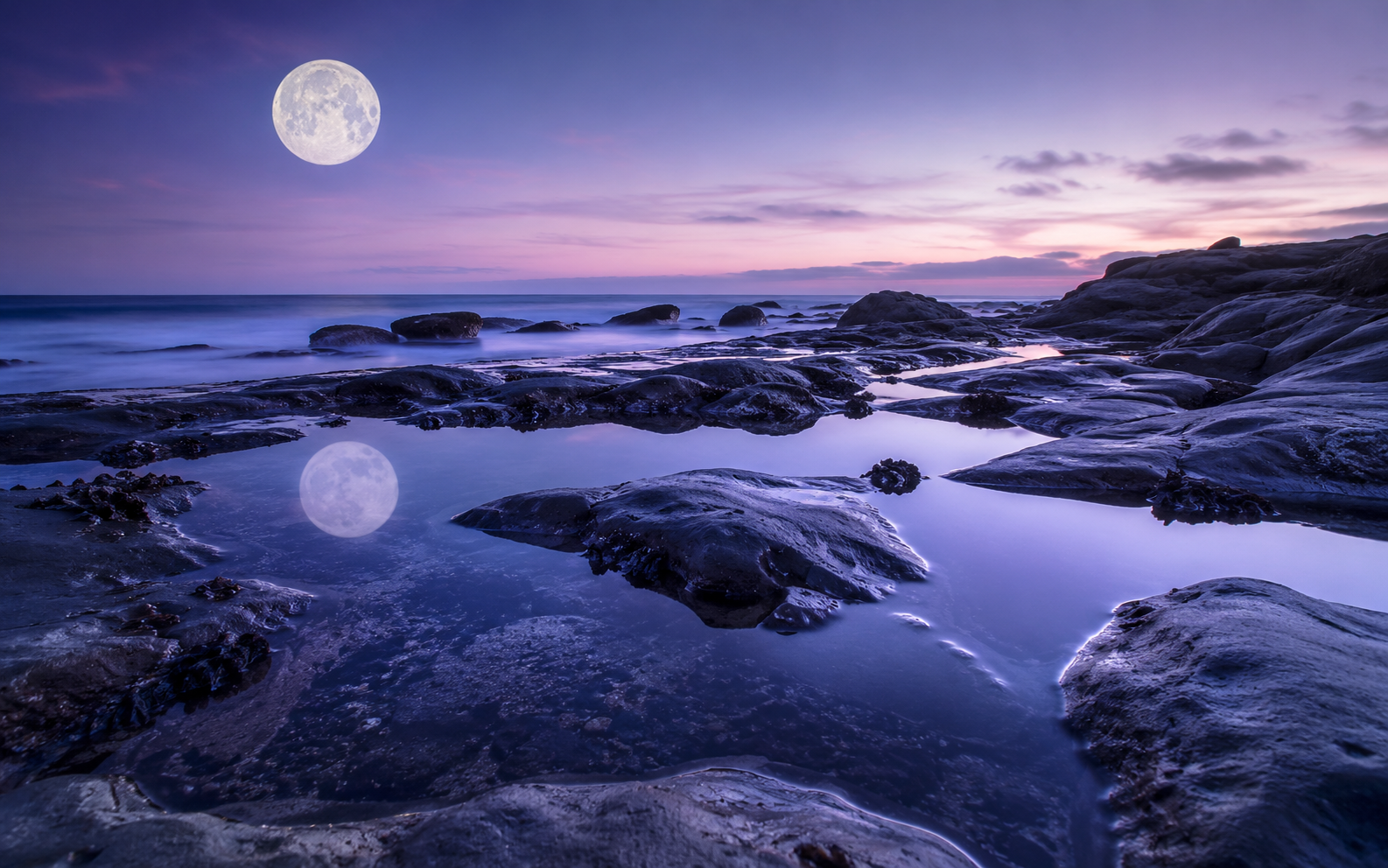 Tide pools at dawn